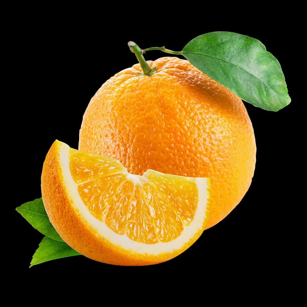 Fresh citrus fruits used in premium flavor development